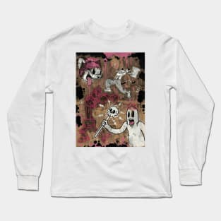 Cartoon Cat Long Sleeve T-Shirt